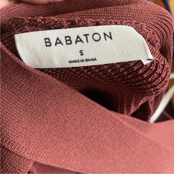 Aritzia Maroon Sculpt Knit Halter Bodycon Dress for Night Out - Picture 3 of 5